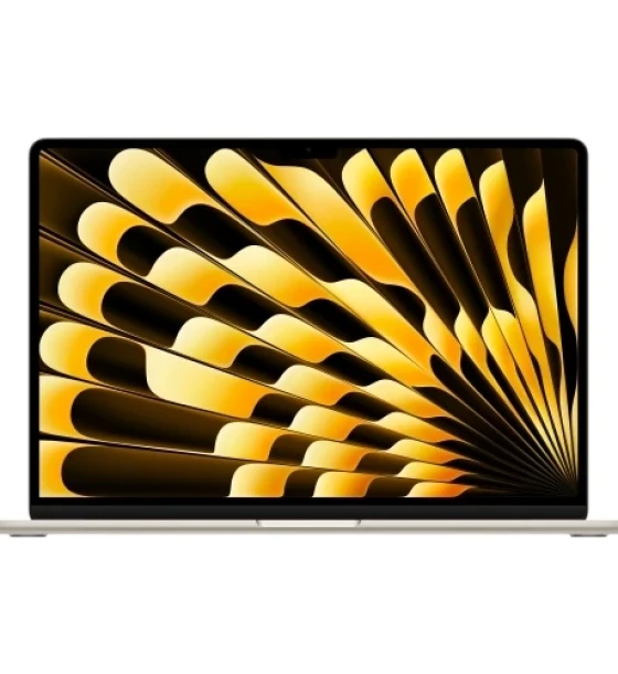 Laptop Apple MacBook Air 15 with Liquid Retina (2025), Apple M4 Deca Core, 15.3 inch, RAM 16GB, SSD 256GB, Apple M4 10-core Graphics, RO KB, macOS Sequoia, Starlight
