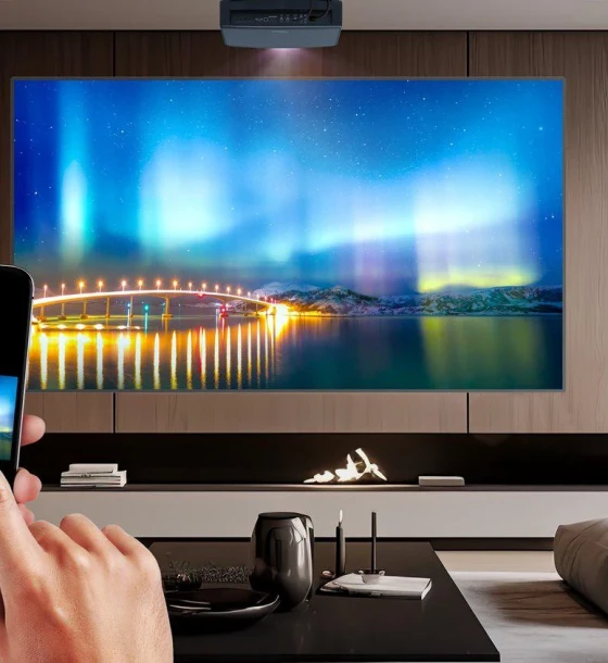 Videoproiector Optoma UHZ68LV, 4 K UHD 3840x2160, 5.000 lumeni, 3.200.000:1, 16:9/ 4:3, dimensiune maxima imagine 301 inch, laser 30.000 ore, distanta maxima de proiectie 10m, zoom 1.6x