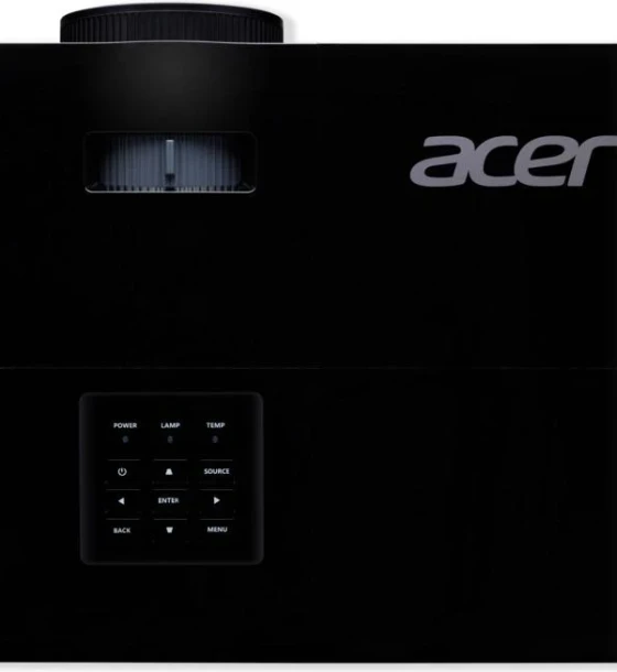 Proiector Acer X1228i, DLP 3D ready, XGA 1024x768, up to WUXGA 1920x1200, 4800 lumeni, 4:3/ 16:9, 20.000:1, zoom 1.1, dimensiune maxima imagine 300 inch, distanta maxima de proiectie 11.8 m