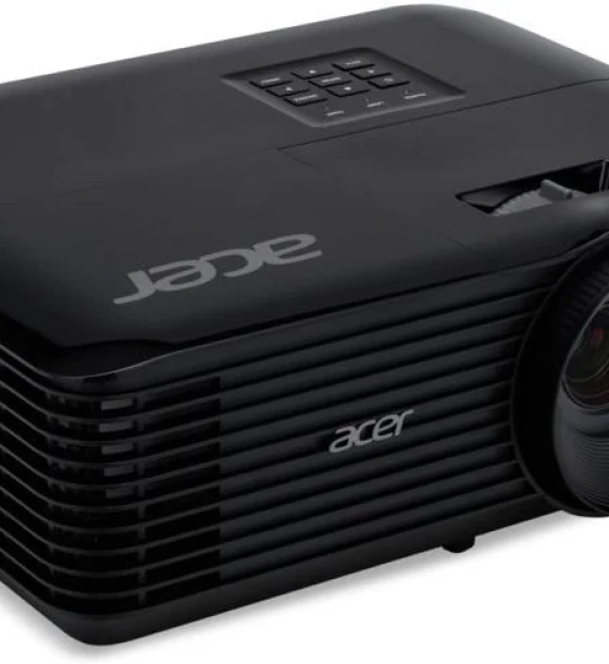 Proiector Acer X1228H, XGA 1024x768, up to WUXGA 1920x1200, 4500 lumeni, DLP 3D ready, 4:3/ 16:9, 20.000:1, dimensiune maxima imagine 300 inch, distanta maxima de proiectie 11.8 m, boxa 3W