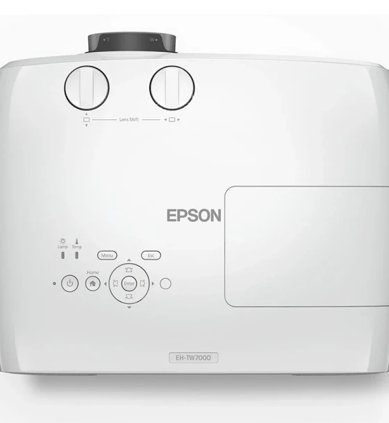 Proiector Epson EH-TW7000, 3LCD 3D active, 3000 lumeni, 4K PRO-UHD, 16:9, 4K enhancement, 40.000 1, lampa 3500 ore/ 5000 ore Eco mode, zoom 1.62x, dimensiune maxima imagine 500 inch