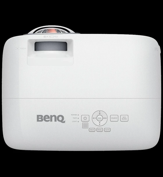 Videoproiector BenQ MX808STH, XGA 1024x768, 3.600 lumeni, 4:3/ 16:9/ 16:10, 20.000:1, lampa 6.000 ore/ 15.000 ore ecomode, zoom fix, 2 D- sub, 2 HDMI, USB Type A, USB Type Mini B, RS232