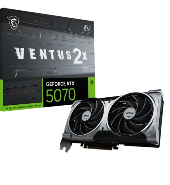 Placa video MSI GeForce RTX 5070 12G VENTUS 2X OC GDDR7 192 bit, PCIe 5.0, 3x DP 1x HDMI