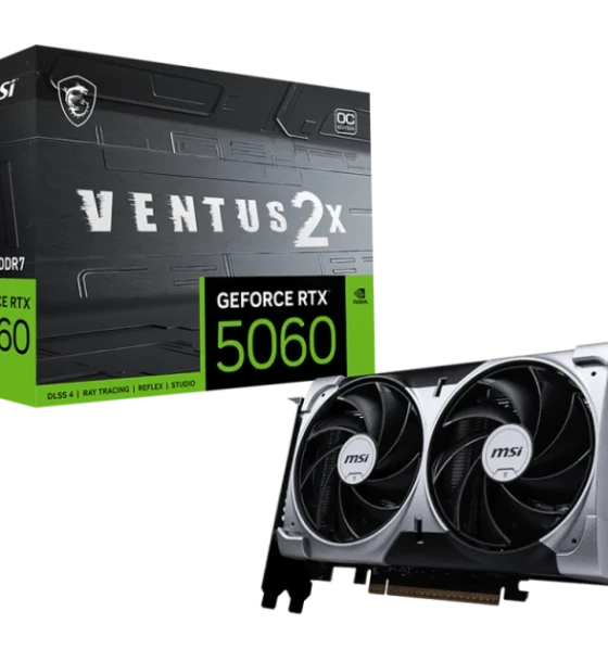 Placa video MSI GeForce RTX 5060 VENTUS 2X OC 8GB GDDR7 128 bit, PCIe 5.0, 3x DP 1x HDMI
