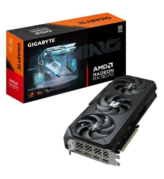 Placa video gigabyte RX 9070 GAMING OC 16GB GDDR6, PCIe 5.0, 2x DP 2x HDMI