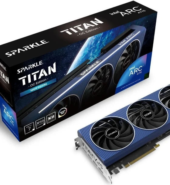 Placa video intel sparkle arc A770 titan OC edition 16GB GDDR6 256-bit