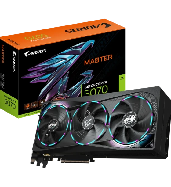 Placa video gigabyte AORUS GeForce RTX 5070 MASTER 12GB GDDR7 192 bit, PCIe 5.0, 3x DP 1x HDMI