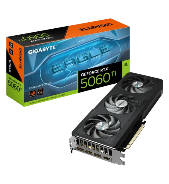 Placa video gigabyte GeForce RTX 5060 Ti EAGLE MAX OC 16GB GDDR7 128 bit, PCIe 5.0, 3x DP 1x HDMI