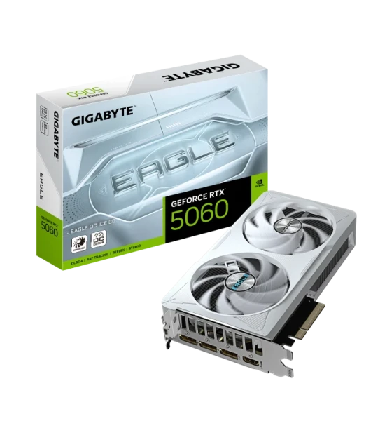 Placa video gigabyte GeForce RTX 5060 EAGLE OC ICE 8GB GDDR7 128 bit, PCIe 5.0, 3x DP 1x HDMI