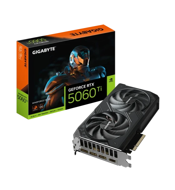 Placa video gigabyte GeForce RTX 5060 Ti WINDFORCE OC 8GB GDDR7 128 bit, PCIe 5.0, 1x HDMI 3x DP