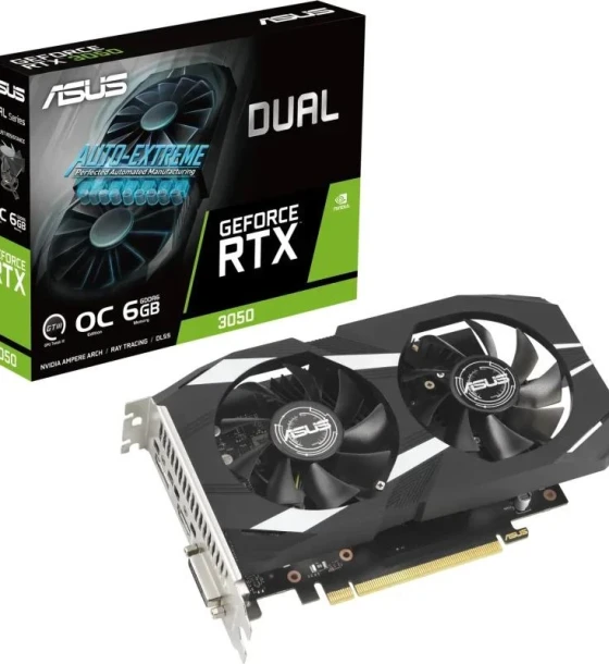 Placa video ASUS DUAL GeForce RTX 3050 OC 6GB GDDR6 96 bit
