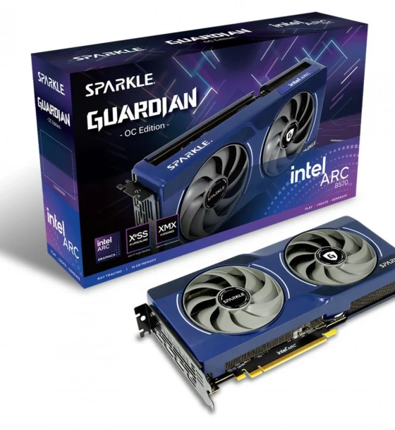 Placa video intel sparkle arc B570 guardian OC 10GB GDDR6 160 bit