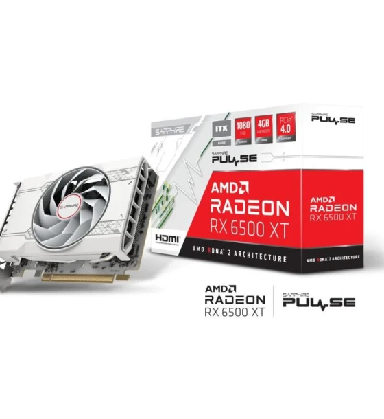 Placa video AMD sapphire Radeon RX 6500 XT OC PULSE 4 GB GDDR6