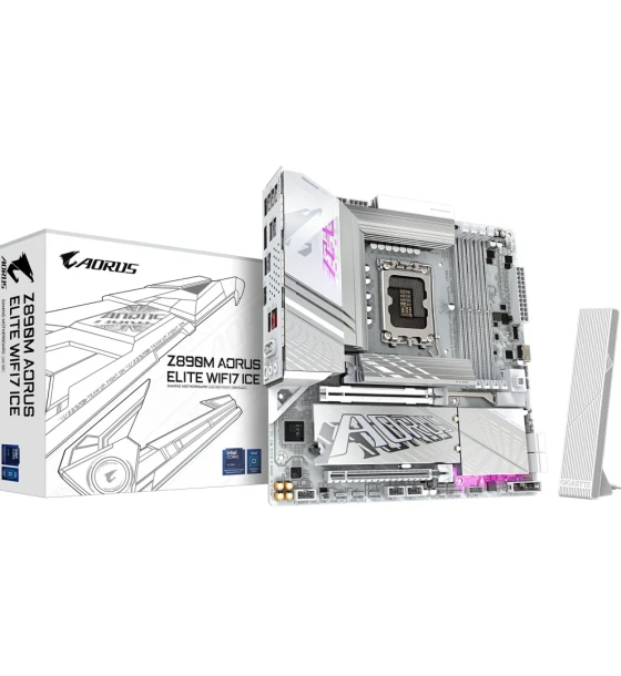 Placa de baza gigabyte Z890M aorus elite WIFI7 ice LGA1851