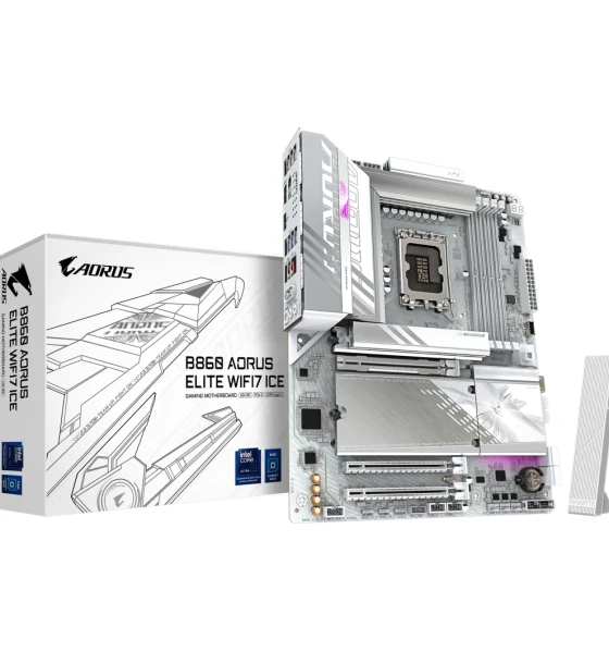 Placa de baza Gigabyte B860 AORUS ELITE WIFI7 ICE LGA1851