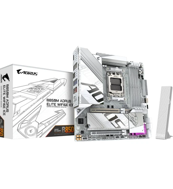 Placa de baza gigabyte B850M aorus elite WIFI6E ice AM5