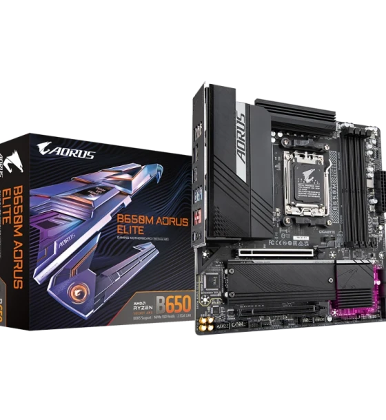 Placa de baza Gigabyte B650M aorus elite AM5, 4x DDR5, 1x dp 1x HDMI, 2x PCIe 4 x16, 2x M.2