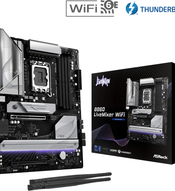 Placa de baza Placa de baza asrock B860 livemixer WiFi LGA1851