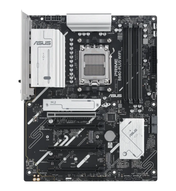 Placa de baza ASUS prime B840 PLUS WiFi AM5, 4x DDR5, 1x dp 1x HDMI, 2x PCIe 4 x16
