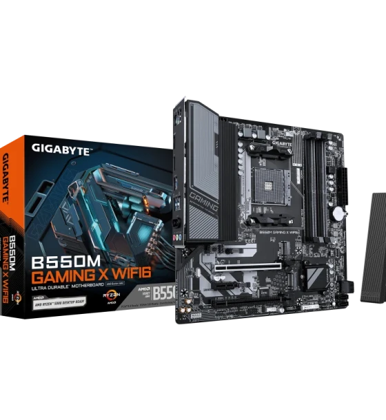 Placa de baza Gigabyte B550M gaming x WIFI6 AM4, 4x DDR4, 1x dp 1x HDMI