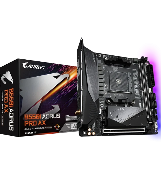 Placa de baza Gigabyte B550I AORUS PRO AX AM4