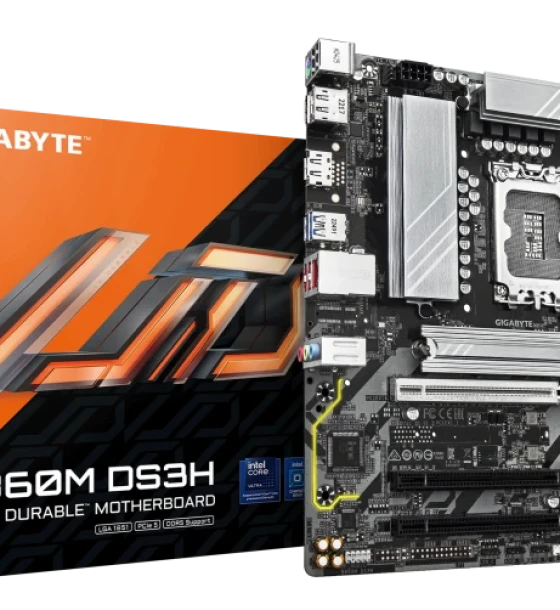 Placa de baza Gigabyte B860M DS3H LGA1851, 4x DDR5, 1x HDMI 2x dp, 1x PCIe 5 x16 2x PCIe 4 x16