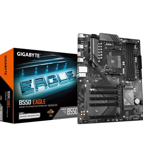 Placa de baza Gigabyte B550 eagle AM4, 4x DDR4, 1x HDMI, 1x PCIe 4 x16 4x PCIe 3 x16, 2x M.2