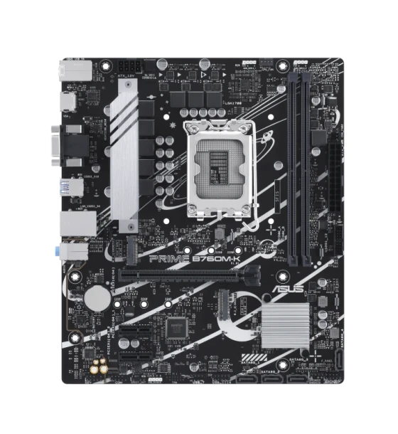 Placa de baza ASUS prime B760M-k LGA 1700, 2x DDR5, 1x vga 1x HDMI, 1x PCIe 4 x16 1x PCIe 4 x1