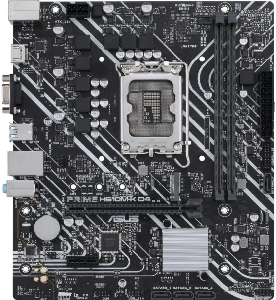 Placa de baza ASUS prime H610M-k D4 LGA1700