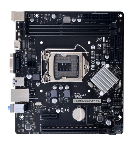 Placa de baza Biostar H81MV3 3 LGA1150, 2x DDR3, 1x PCIe 2 x1 1x PCIe 2 x16, 1x vga 1x HDMI