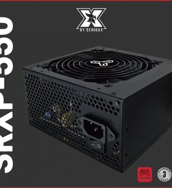 Sursa Serioux Energy 550W, 80+ Bronze, Ventilator 12cm, ATX, material metal, cabluri 20+4-pin, 1x4+4-pin, 2x6+2-pin, negru