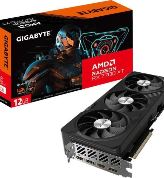Placa video gigabyte Radeon RX 7700 XT GAMING OC 12GB GDDR6 192 bit, PCIe 4.0, 2x DP 2x HDMI