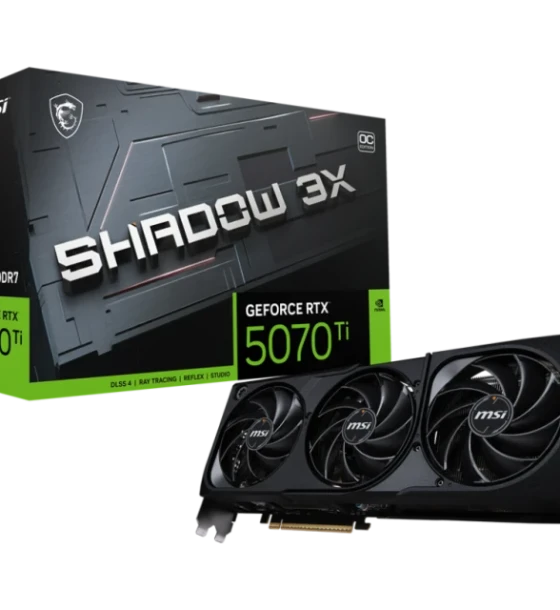 Placa video MSI GeForce RTX 5070 Ti 16G shadow 3X OC GDDR7 256 bit, PCIe 5.0, 3x DP 1x HDMI