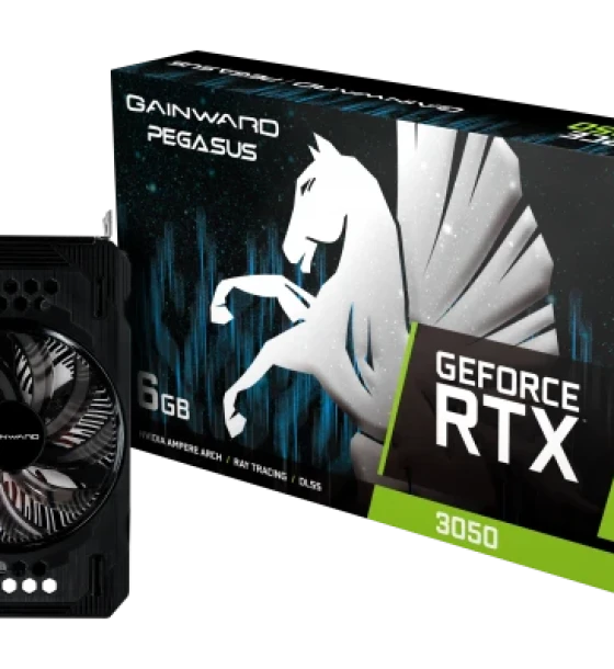 Placa video gainward GeForce RTX 3050 pegasus 6GB GDDR6 96 bit, PCIe Gen4, DP DVI-D