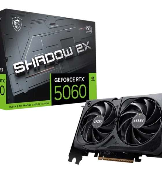 Placa video MSI GeForce RTX 5060 shadow 2X OC 8GB GDDR7 128 bit, PCIe 5.0, 3x DP 1x HDMI