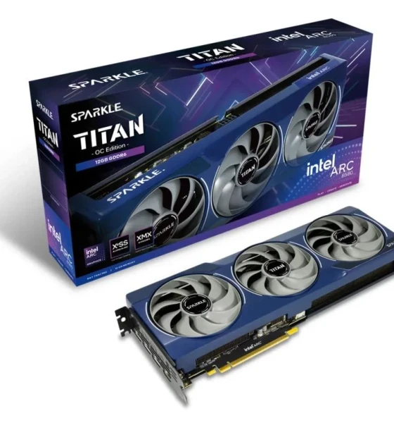 Placa video intel sparkle arc B580 titan OC, 12GB GDDR6 192 bit