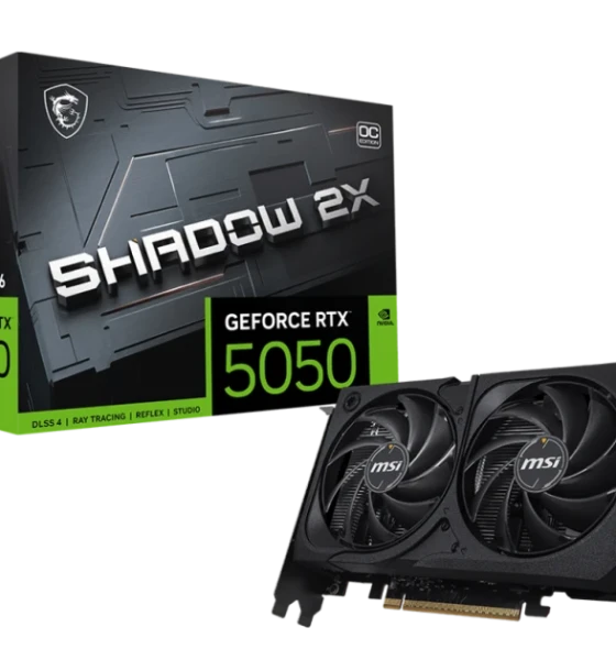Placa video MSI GeForce RTX 5050 8G shadow 2X OC GDDR6 128 bit, PCIe 5.0, 3x DP 1x HDMI