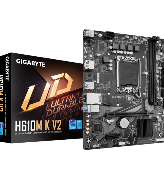 Placa de baza Gigabyte H610M k V2 LGA1700, 2x DDR5, 1x HDMI 1x dp, 1x PCIe 4 x16 1x PCIe 3 x1