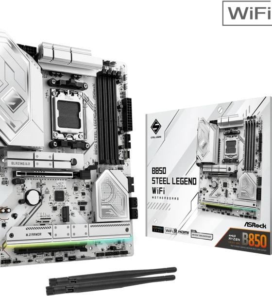 Placa de baza Placa de baza asrock B850 steel legend WiFi AM5