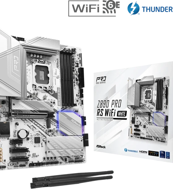 Placa de baza Placa de baza asrock Z890 PRO rs WiFi white LGA1851