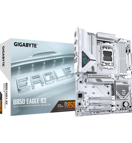 Placa de baza Gigabyte B850 eagle ice AM5, 4x DDR5, 1x dp 1x HDMI