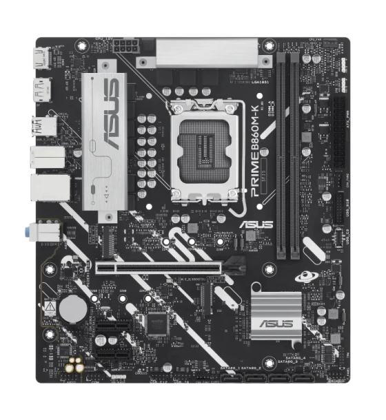 Placa de baza ASUS prime B860M-k LGA1851, 2x DDR5, 1x dp 1x HDMI, 1x PCIe 4 x16 2x PCIe 4 x1