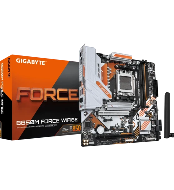 Placa de baza Gigabyte B850M force WiFi 6E, 2x DDR5, 1x HDMI, 1x dp, 1x PCIe x16, 1x PCIe 4 x16