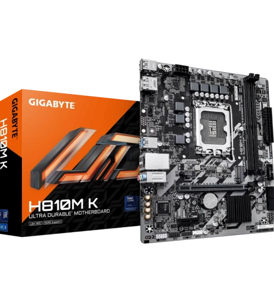 Placa de baza Gigabyte H810M k LGA1851, 2x DDR5, 1x dp 1x HDMI, 1x PCIe 4 x16 1x PCIe 3 x1