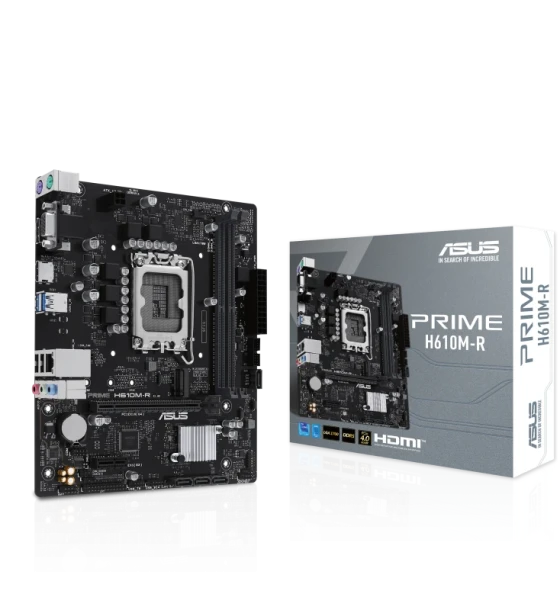 Placa de baza ASUS prime H610M-r LGA1700, 2x DDR5, 1x dp 1x vga 1x HDMI