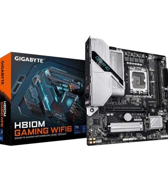Placa de baza Gigabyte H810M gaming WIFI6 LGA1851, 2x DDR5, 1x HDMI 1x dp