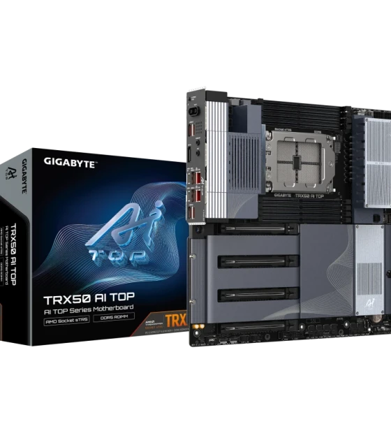 Placa de baza Gigabyte TRX50 ai top sTR5, 8x DDR5, 3x PCIe 5 x16 1x PCIe 4 x16, 4x M.2
