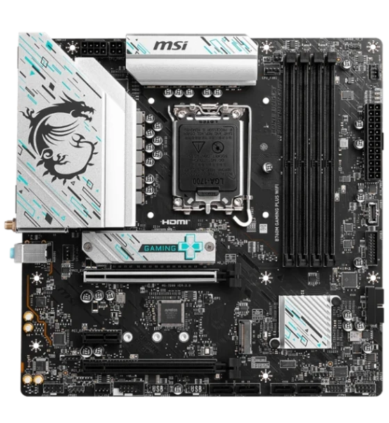 Placa de baza MSI B760M gaming PLUS WiFi LGA1700, 4x DDR5, 2x HDMI 2x dp, 2x PCIe x16 1x PCIe x1