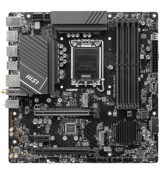 Placa de baza Placa de baza MSI PRO B760M-a WiFi LGA1700