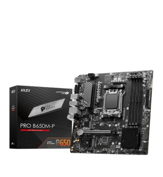 Placa de baza MSI PRO B650M-p AM5, 4x DDR5, 1x HDMI 1x dp 1x vga, 1x PCIe x16 2x PCIe x1, 2x M.2